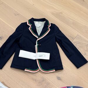 Gucci Kids Blazer with Red and Green Accents